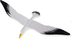 WitnyStore 28" White Black Seagull Wooden Flying Bird Mobile Kinetic Hanging Sculpture for Adult Collectors Handcrafted Room Decoration Display Art Dynamic Overhead Ornament