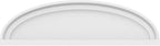 Ekena Millwork 50"W x 13-1/2"H x 2"P Elliptical Smooth Architectural Grade PVC Pediment