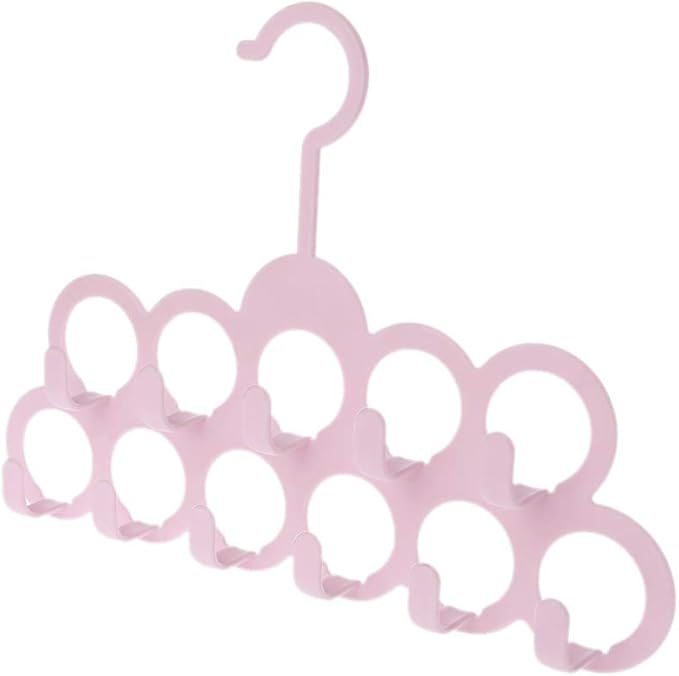 11Holes Clothes Tie Belt Shawl Scarf Hanger Display Holder Closet Organizer Hook