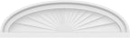 24" W x 7" H x 2" P Elliptical Sunburst Architectural Grade PVC Pediment