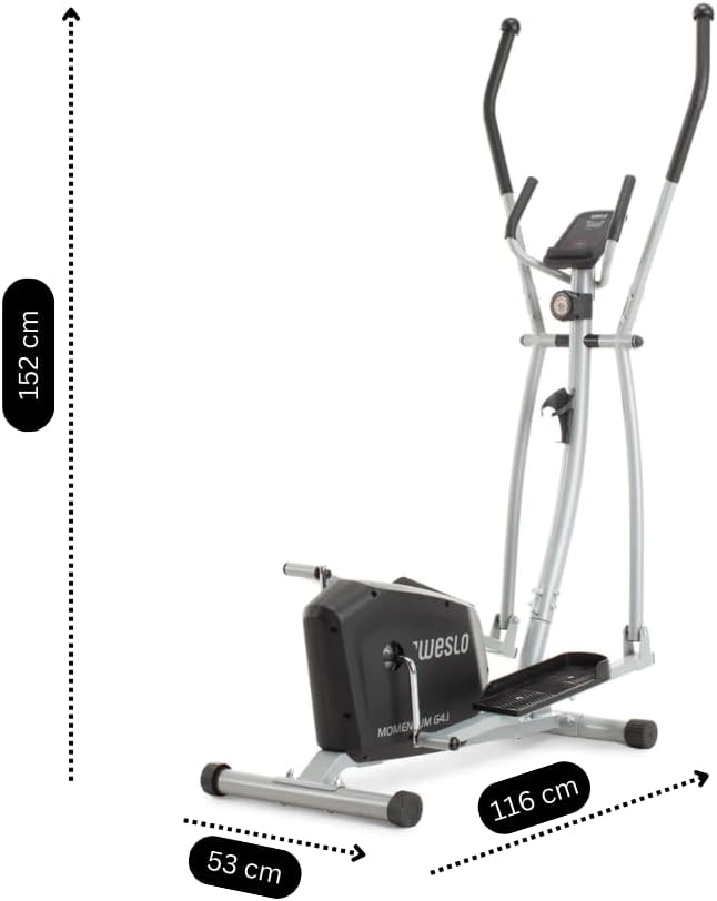 Weslo Momentum G 4.1 Rear-Drive Elliptical Machines with Inertia-Enhanced Flywheel, Black