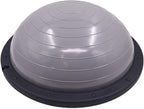 Balance Ball Trainer with Resistance Bands and Foot Pump, Inflatable Yoga Ball for Home Gym Workouts, 23 Inch Exercise Half Ball for Balance Training Core Strength Fitness More, 330lb Cap