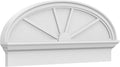 40" W x 16-7/8"H x 2-3/4"P Elliptical 4 Spoke Architectural Grade PVC Combination Pediment