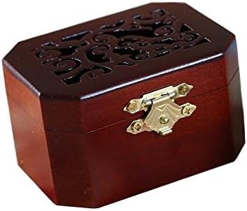 WESTONETEK Vintage Wood Carved Mechanism Musical Box Wind Up Music Box Gift for Christmas/Birthday/Valentine's Day, Melody Amazing Grace