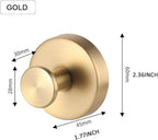 Suction Cup Wreath Hanger，Suction Cup Hooks Hanging 15 Lbs，Waterproof Suction Cup Wreath Holder for Windows (Gold, 4)