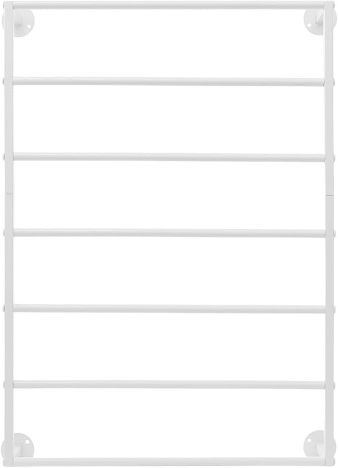 Scarf Organizer, Hijab Organizer, 7 Tier Wall Mounted Ribbon Rack, Ties Silk Scarves Towels Storage Multifunctional Metal Rack, Wall Shelf for Clothing Store, Flower Shop, Home