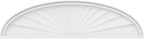 50" W x 13-1/2"H x 2" P Elliptical Sunburst Architectural Grade PVC Pediment