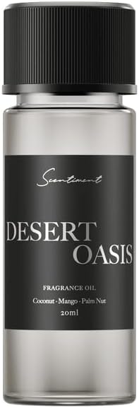 Scentiment Diffuser Oil - Desert Oasis | Aromatherapy Home Fragrance | Inspired by Mirage Hotel® Las Vegas | Luxurious Scent with Notes of Coconut, Mango, Palm Nut (20ml)