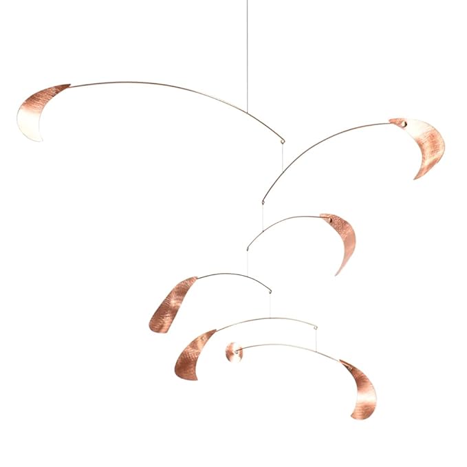 Copper Feather Modern Mobile, 28" x 30", American Made