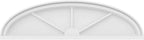 38" W x 10-1/2"H x 2" P Elliptical 3 Spoke Architectural Grade PVC Pediment