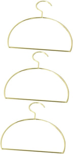 Amosfun 3pcs Space-Saving Semicircular Metal Scarf Hanger Rack for Closet Tie Hanger Scarf Towel Belt Rack Large Organizers