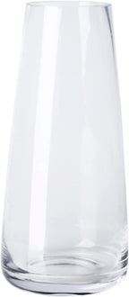 Aoderun Glass Vase for Flowers Modern Vases Home Decor Unique Flower Vase for Bouquet 8.7" Centerpiece Vase Decor Room,Bedroom,Living Room,Library,Office,Table,Entryway,Modern Farmhouse(Clear)