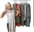 Sharpty Plastic Hangers Clothes Hangers for Clothing, Closet, Coats & Shirts - Durable & Space Saving - for Everyday Standard Use, Room Essentials & Basics - 20 Pack - Black