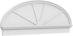 68" W x 23-7/8"H x 2-3/4"P Elliptical 4 Spoke Architectural Grade PVC Combination Pediment