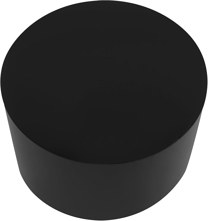 Round Display Pedestal Stand, Event Decor Display Plinth Stands, Bridal Shop Cylinder Plinth Raiser Table, Party Event Decor Circle Pedestal Stand for Boutiques Model Air Conditioner Heightening (Black, 19.7*11.8in)
