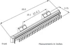 WOOD TECHNOLOGY Sliding Tie Rack and Tie Holder Organizer with Sleek Design and Easy-Access Features
