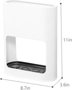 Umbrella Stand, Plastic Umbrella Holder with Removable Drip Tray Rectangular Umbrella Holder Rack for Home Office Entry Hallway, White