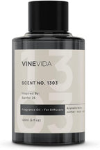 VINEVIDA [4 Fl Oz] Scent NO. 1303 Fragrance Oil for Cold Air Diffusers, Aromatic Notes of Leather Musk Sandalwood, Essential Oils for Diffuser Oil Refill & Air Freshener Room Spray