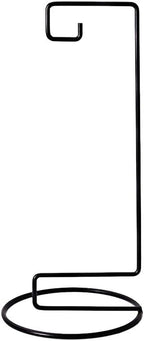 YY YEARCHY Ornament Display Stand Iron Hanging Stand Flower Pot Rack Holder Pothook for Hanging Glass Globe Air Plant Terrarium Witch Ball Home Wedding Christmas Decoration (9.07"x4.13"x4.13", Black)