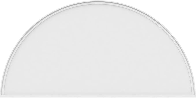 80"W x 40"H x 2"P Half Round Smooth Architectural Grade PVC Pediment