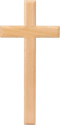 ARCHOBAN Wooden Crosses Wall Decor, 12 Inch Catholic Wall Cross Decorations for Home, Light Brown