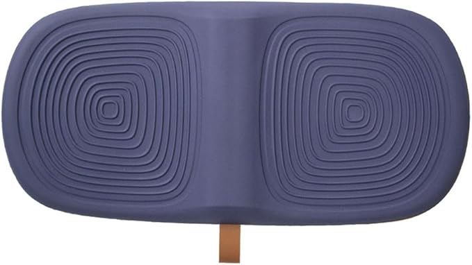 Ergonomic Wooden Balance Board, Anti-Fatigue Wobble Board, Anti-Slip Balance Board with PU Cushioned Top, Standing Desk Mats, Rocker Board, Office Accessories, Blue