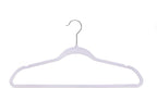 Quality Hangers 200 Pack Non-Velvet Plastic Hangers for Clothes - Heavy Duty Coat Hanger Set - Space-Saving Closet with Chrome Swivel Hook, Functional Non-Flocked Hangers - Cream White