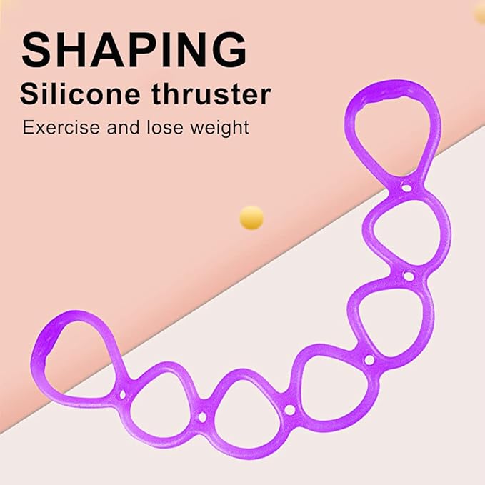 7 Ring Stretch Resistance Exercise Band, Workout Bands Yoga Stretching for Home Fitness, Foot, Leg and Arm Exerciser Stretch Band, Center Workout Walking Exercise