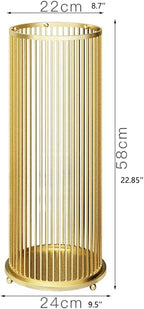 Entryway Umbrella Stand Hotel Modern Umbrella Holder Metal Paint After The Door Iron Umbrella Stand Umbrella Barrel Storage Rack Umbrella Holder Office (Color : A-Gold)