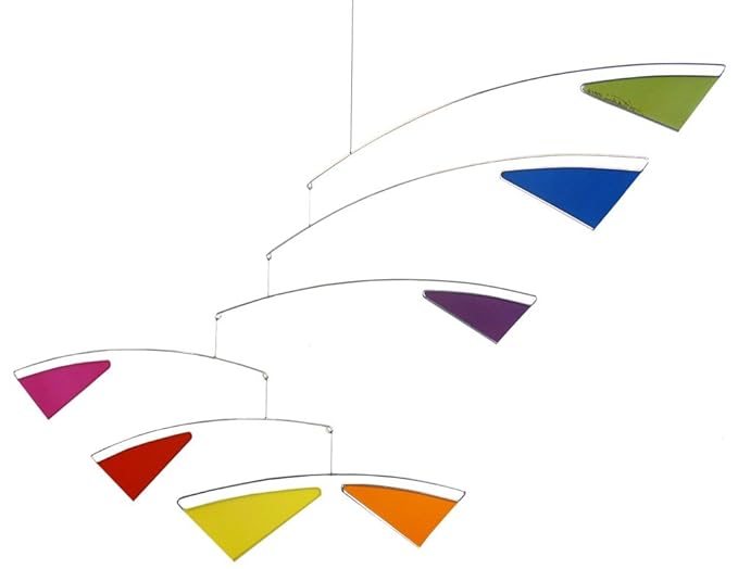 Tranquil Spectrum Multicolor Modern Mobile, 22" x 34", American Made