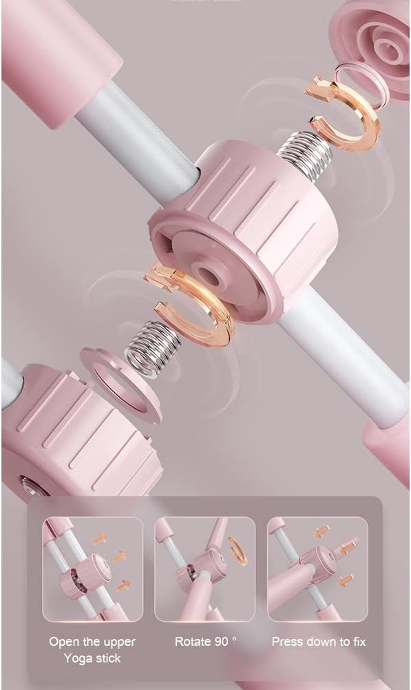 Yoga Sticks Stretching Tool Yoga Hunchback Posture Corrector Adjustable Open Shoulder Beauty Back Body Shaper Trainer Correction Stick Fitness Gym EquipmentRetractable Posture