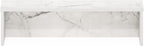 Furinno Helena Kitchen Counter Stackable Organizer Shelf, Set of 1, 23-Inch, Marble White