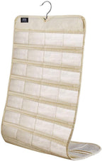 BB Brotrade Hanging Jewelry Organizer,Accessories Organizer,80 Pocket Organizer for Holding Jewelries（Beige）