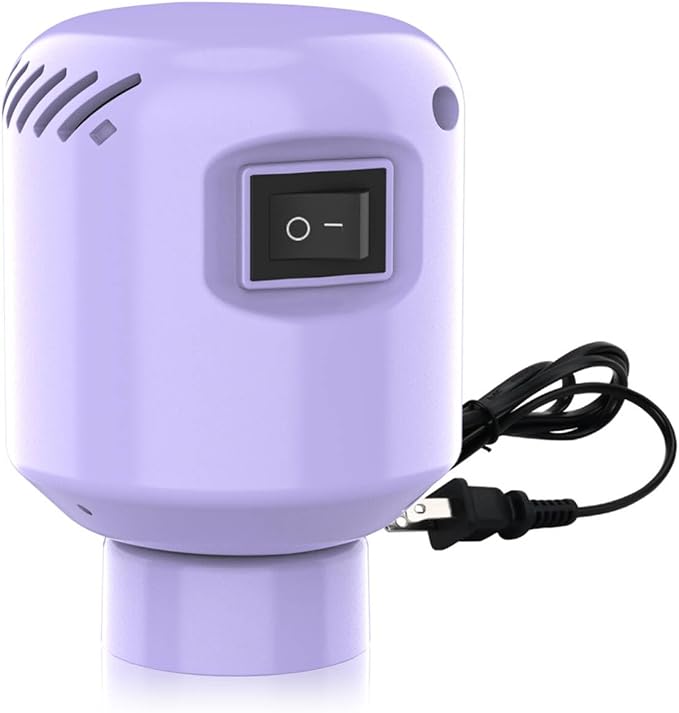 Electric Air Pump for Vacuum Storage Bags, Portable Travel Vacuum Pump Compressing Clothing Vacuum Seal Pump for Various Vacuum Seal Bags Purple(Storage Bag Not Included)