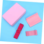 Kisangel 4pcs Yoga Tool Kit Resistance Ring Stretch Band Latex Pull Towel and Yoga Brick for Home Gym Workouts and Fitness Enthusiasts