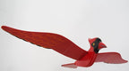 WitnyStore Mobile Birds - Collectible Animal Art - Wooden Hand Made and Painted Birds in Flight Hanging Decor Perfect for Gifts and Souvenirs - Red Northern Cardinal - 14 x 9 x 4 inches