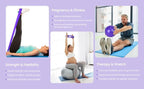 at Home Pilates Kit 13 pcs, Pilates Equipment for Home Workouts, Pilate Accessories Set with 9.8” Ball, 12” Magic Circle Yoga Rings, Resistance Bands, Pilates Essentials Kit for Women Gift