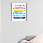 Inspirational Wall Decor Posters for Teens Room, Motivational Quotes Wall Art for Bedroom Bathroom Classroom Home Office Decorations, Encouragement Gift for Woman (8 X 10 Inches, Framed)