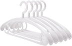 10 Pack Heavy Duty Coat Hangers 25lb Load Capacity Swivel Suit Clothes Hanger Wide Shoulder Jacket Hangers Thick Non Slip Rotating Large Winter Hanger (White)
