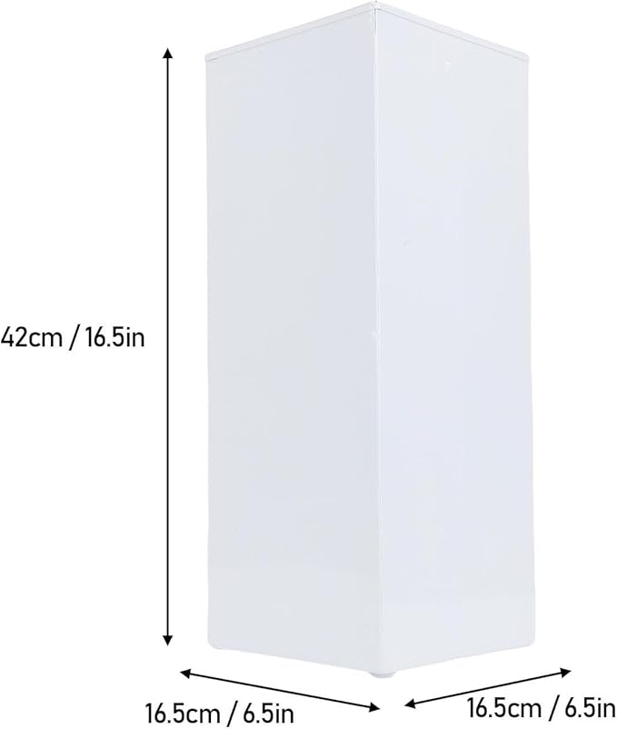 Umbrella Stand, Umbrella Holder for Entryway, Metal Square Umbrella Rack Organizer Freestanding, for Canes Walking Sticks (White)