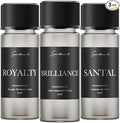 Scentiment Diffuser Oil Sample Set – 3 Pack Royalty, Brilliance, Santal, Pineapple – Saffron & Cardamom Blends, Luxury Hotel-Inspired Fragrance Oils for Cold Air Diffusers – 3 x 0.68 fl oz (20 mL)