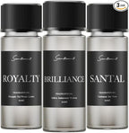 Scentiment Diffuser Oil Sample Set – 3 Pack Royalty, Brilliance, Santal, Pineapple – Saffron & Cardamom Blends, Luxury Hotel-Inspired Fragrance Oils for Cold Air Diffusers – 3 x 0.68 fl oz (20 mL)