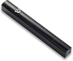 Pack of 5 Matte Black Aluminum Waterproof Mezuzah Case, Fit up to 5" / 12cm Mezuzah Scroll, with Embossed Gold SHIN, Easy Peel and Stick (Scroll Not Included)