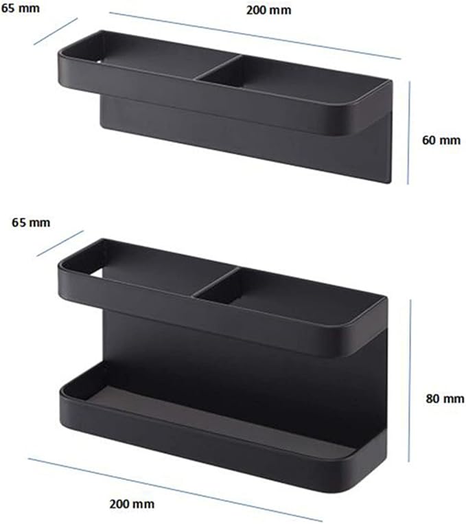 Zerone Magnetic Umbrella Stand Holder, No Punching Umbrella Stand Rack Height Adjusting Wall Mounted Storage Organizer for Home, Office, Hotel (Black)