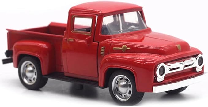 Smaroll Vintage Truck Decor,Pickup Metal Vehicle for Farmhouse Mini Trucks Adornment Home/Table/Desk Xmas Ornaments Festivals Truck Valentine's Day Christmas Decorations