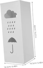 Zerodeko Umbrella Stand Holder: Iron Umbrella Bucket Freestanding Umbrella Rack Barrel Canes Walking Sticks Golf Clubs Organizer for Entryway Porch Indoor