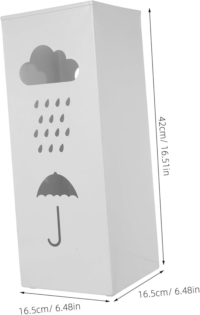 Zerodeko Umbrella Stand Holder: Iron Umbrella Bucket Freestanding Umbrella Rack Barrel Canes Walking Sticks Golf Clubs Organizer for Entryway Porch Indoor