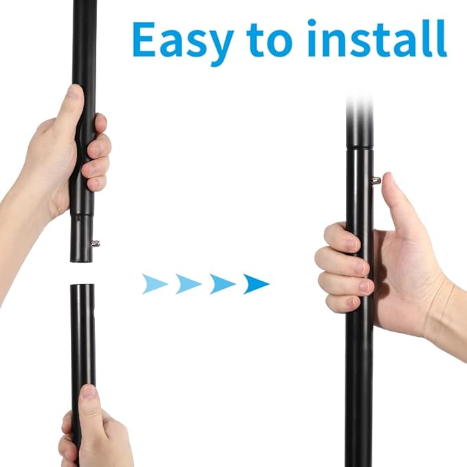 Fishat Black Simple Standard 2 Double Rod Clothing Metal Garment Rack for Hanging Clothes, Rolling Clothes Organizer with Mobile Lockable Wheels