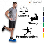 THERABAND Stability Trainer Pad, Intermediate Level, Soft, Set of 2, Blue Foam Balance Pad for Physical Therapy, Exercise Pad for Core Strength, Lightweight Non-Slip Balance Trainer, Portable Foam Pad for Home or Clinic Use