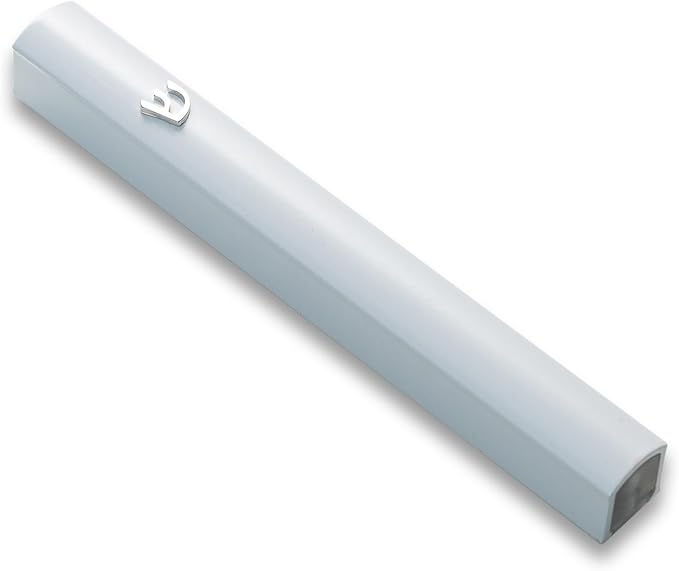 5 Pack Modern Aluminum Waterproof Mezuzah Case, Made in Israel, Fit up to 5" / 12cm Mezuzah Scroll, Easy Peel and Stick (Scroll Not Included)